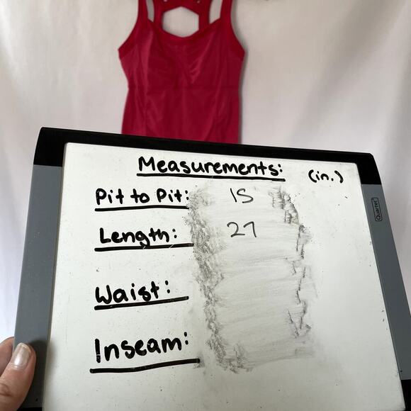 Athleta hot pink racerback tank top workout built in bra women's M barbiecore - Picture 6 of 8